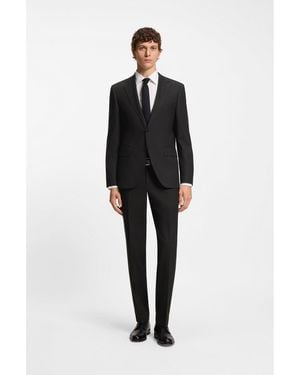 BOSS Two-Piece Regular-Fit Suit - Black