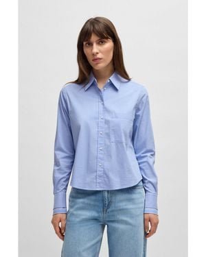 BOSS Regular-Fit Blouse - Blue