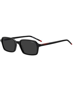 HUGO Acetate Sunglasses With Trims - Black