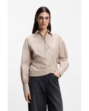 BOSS Regular-Fit Blouse - Natural