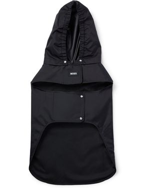 BOSS Chubasquero Para Perros En Tejido Impermeable Con Logo En Contraste - Negro