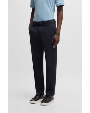 BOSS Regular-Fit Trousers - Blue