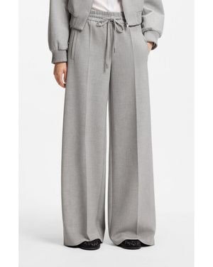 BOSS Oversized-Fit Trousers - Grey