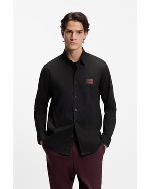 HUGO Black Men's Casual Shirts Size M