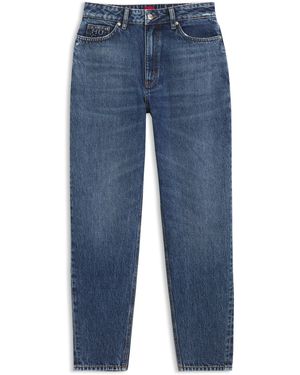 HUGO Mom-Fit Jeans Van Blauw Denim