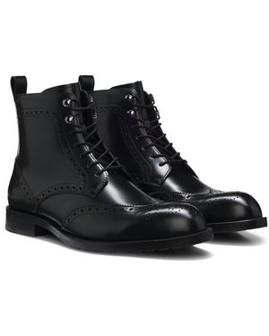 BOSS Formal Lace-Up Boots - Black