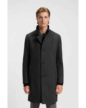 HUGO Regular-Fit Coat - Black