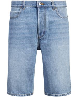 HUGO Straight-Fit Shorts Aus Blauem Stone-Washed-Denim