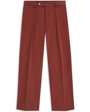 BOSS Pantalon Beckham X En Coton À Micro Motif - Rouge