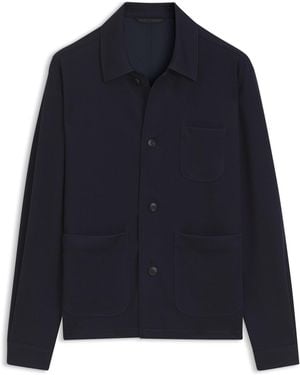 BOSS Regular-Fit Sakko Aus Stretch-Jersey - Blau