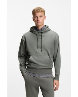 BOSS Cotton-Terry Tracksuit Set With Contrast Logos - Grey
