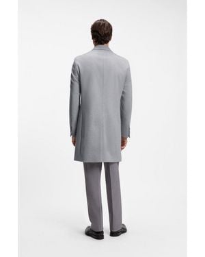 BOSS Slim-Fit Formal Coat - Grey