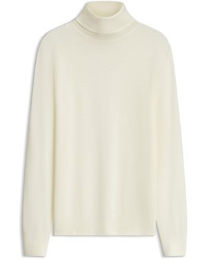 BOSS By Beckham-Trui Met Col Van Scheerwol En Kasjmier - Wit