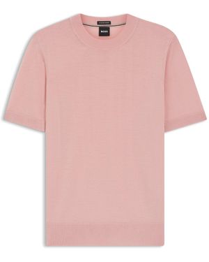 BOSS Short-Sleeved Sweater - Pink