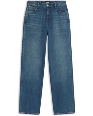 BOSS Vaqueros Boyfriend Fit En Algodón Color Índigo - Azul