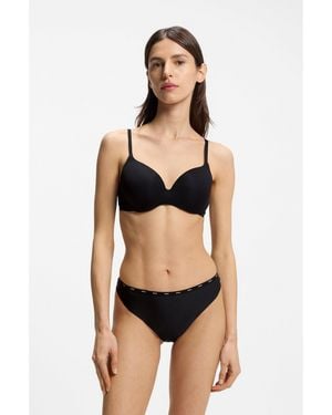 BOSS Low-Rise Briefs With Clean Finishes - Black