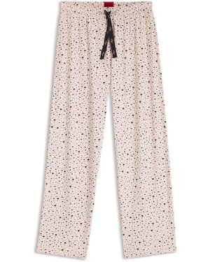 HUGO Bedruckte Pyjama-Hose Aus Stretch-Modal Und Baumwolle - Mehrfarbig