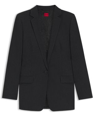 HUGO Longline Regular-Fit Blazer - Black