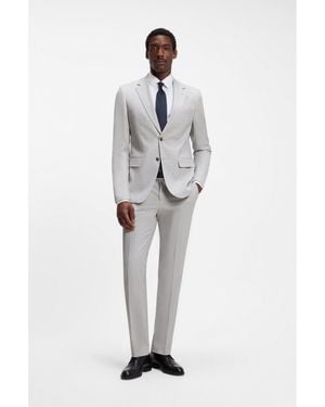 BOSS Two-Piece Slim-Fit Suit - White
