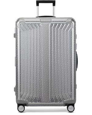 BOSS X Samsonite Aluminium Suitcase 76Cm - Grey