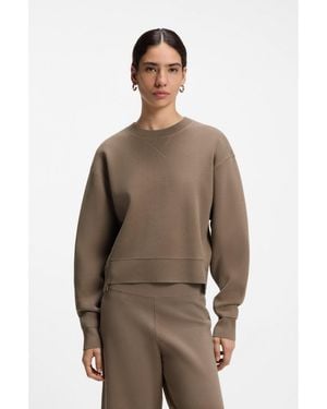 BOSS Boxy-Fit Knitted Jumper - Brown