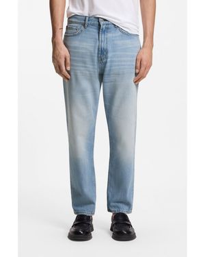 HUGO Relaxed-Tapered-Fit Jeans - Blue