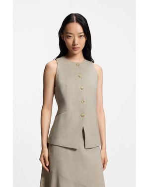 BOSS Slim-Fit Waistcoat - Brown