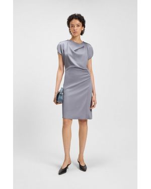 BOSS Light Gray Women's Business Dresses Size 4 - Blue