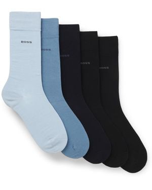 BOSS Vijf Paar Sokken - Blauw
