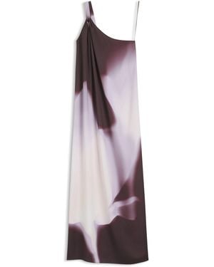 BOSS Vestido De Un Hombro Con Estampado Floral - Morado