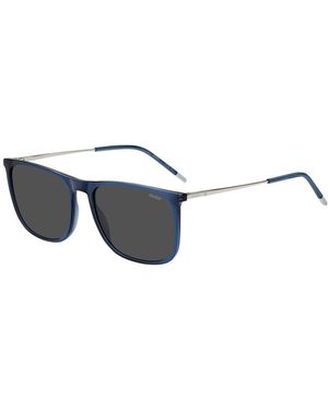 HUGO Sunglasses With Logo Details - Blue