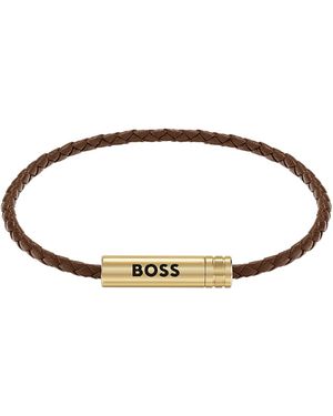BOSS Bracciale Da Uomo Per Look Eleganti E Casual - Marrone