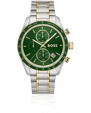 BOSS Grand Prix Vitesse Two-Tone Watch With Dial - Green