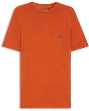BOSS X Aston Martin T-Shirt Mit Nubukleder-Logo - Orange