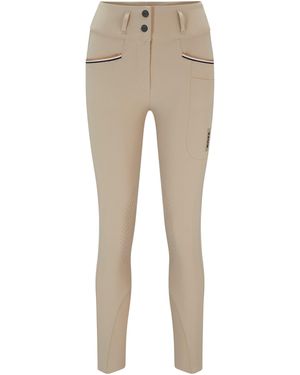 BOSS Equestrian High-Waisted Breeches With Knee Grip - Natural