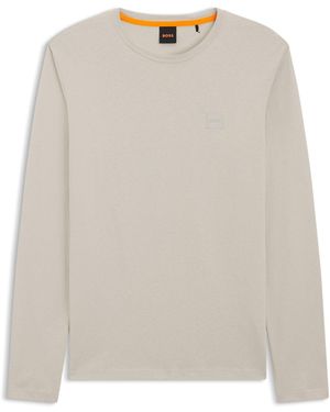 BOSS Long-Sleeved T-Shirt - Natural