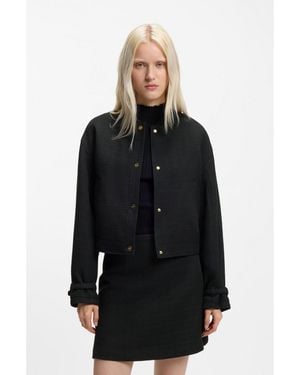 HUGO Oversized-Fit Blazer - Black