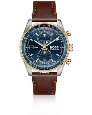BOSS Skytraveller Pro-Dial Watch With Sapphire Crystal - Blue