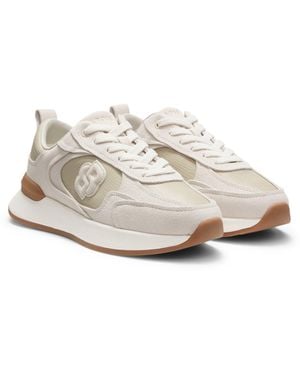 BOSS Light Beige Women's Sneakers Size 7 - White