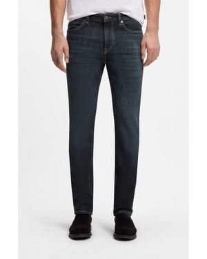 BOSS Slim-Fit Jeans With Contrast Stitching - Blue
