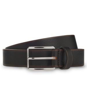 BOSS Cinturón De Piel - Negro
