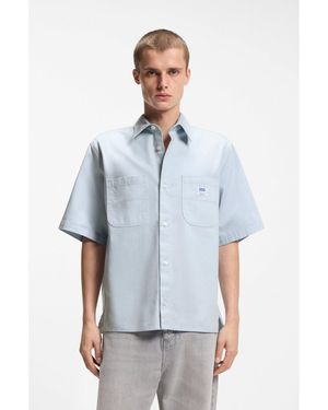 HUGO Oversized-Fit Shirt - Blue