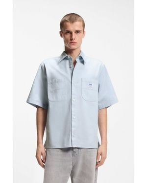 HUGO Oversized-Fit Shirt - Blue