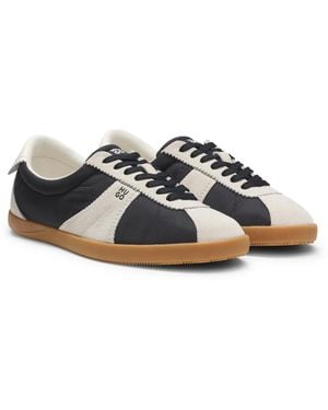 HUGO Lowtop Sneakers Mit Veloursleder-Details - Schwarz