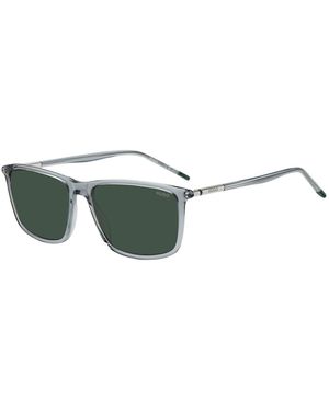HUGO Clear-Acetate Sunglasses With Tubular Temples - Green