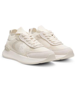BOSS Deportivas Tipo Calcetín Con Monograma Double B - Blanco
