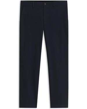 BOSS Chino's Van Gestructureerde Stretchkatoen - Blauw