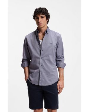 BOSS Regular-Fit Oxford Shirt - Blue