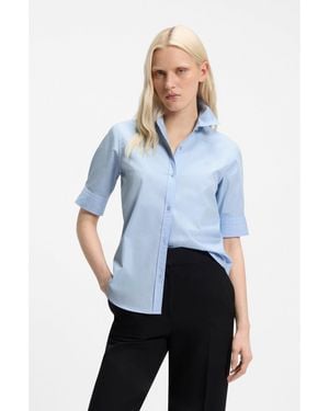 HUGO Regular-Fit Blouse - Blue
