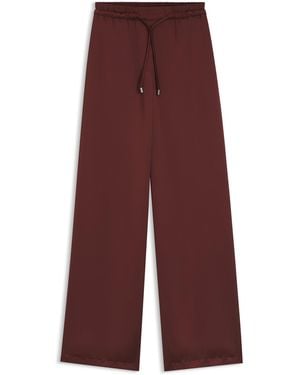 HUGO Relaxed-Fit Hose Aus Satin Mit Tunnelzugbund - Lila